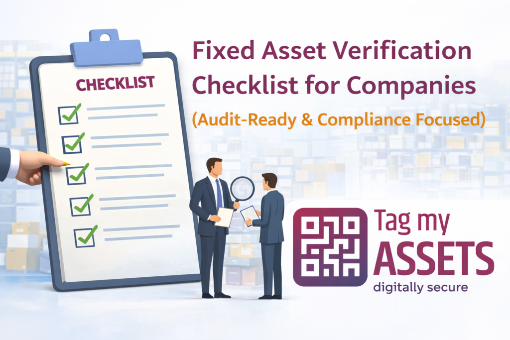 fixed asset verification checklist using Tag My Assets digital asset tagging and audit-ready reporting