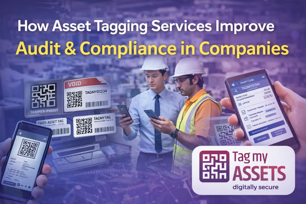 Asset tagging services for audit compliance using mobile verification system