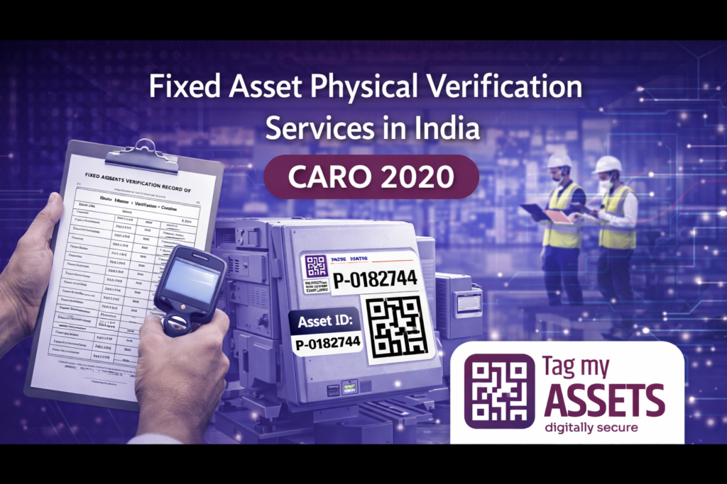Fixed Asset Physical Verification Services in India using QR tagging