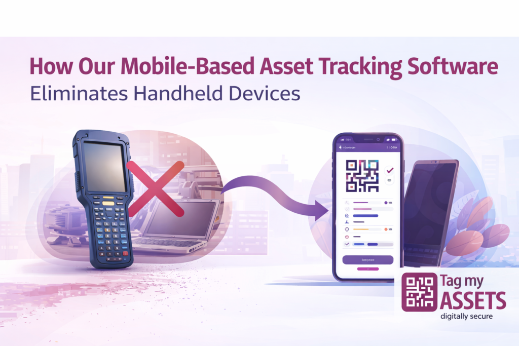 mobile-based asset tracking software replacing handheld devices using QR scanning by TagMyAssets