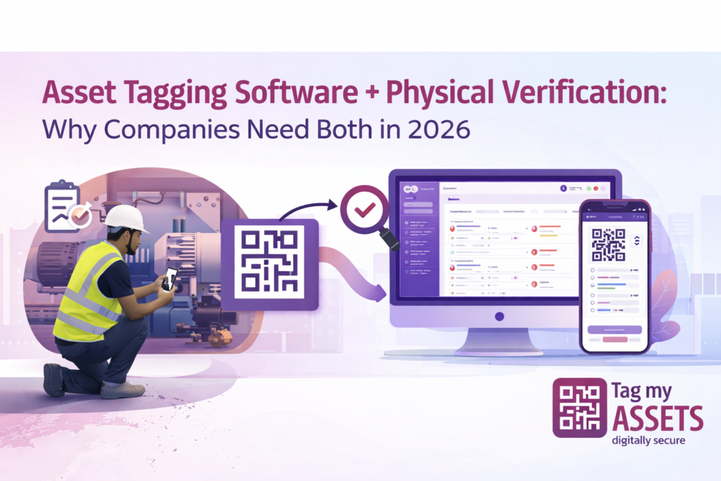 asset tagging software with physical verification using mobile QR scanning and cloud dashboard by TagMyAssets