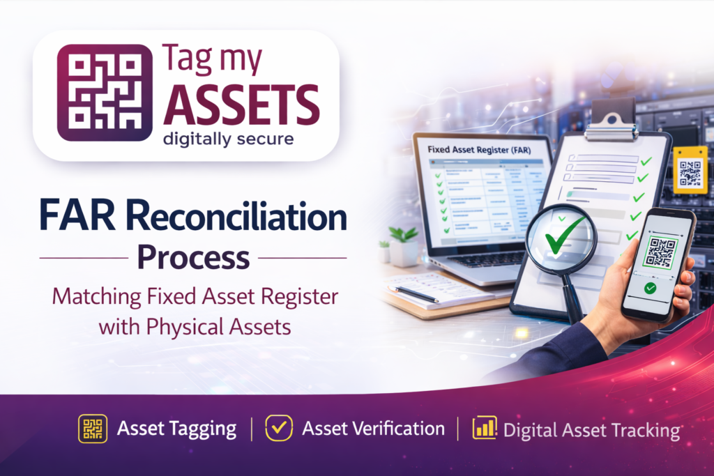 far reconciliation process matching fixed asset register with physical assets