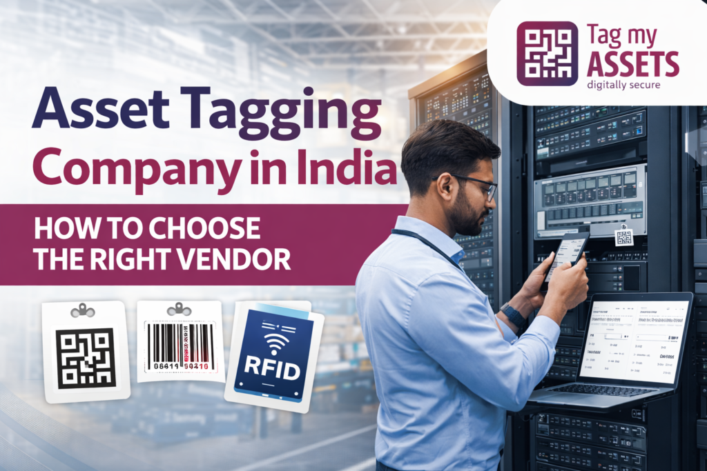 asset tagging company in india using QR code barcode and RFID asset tagging technology