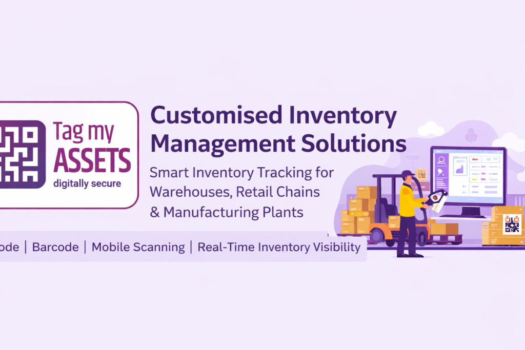 customised inventory management solutions using QR code and barcode tracking by TagMyAssets