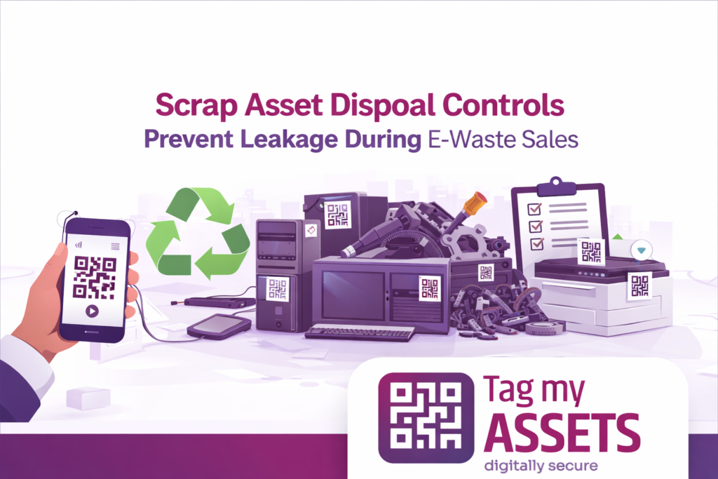 scrap asset disposal using QR asset tagging system