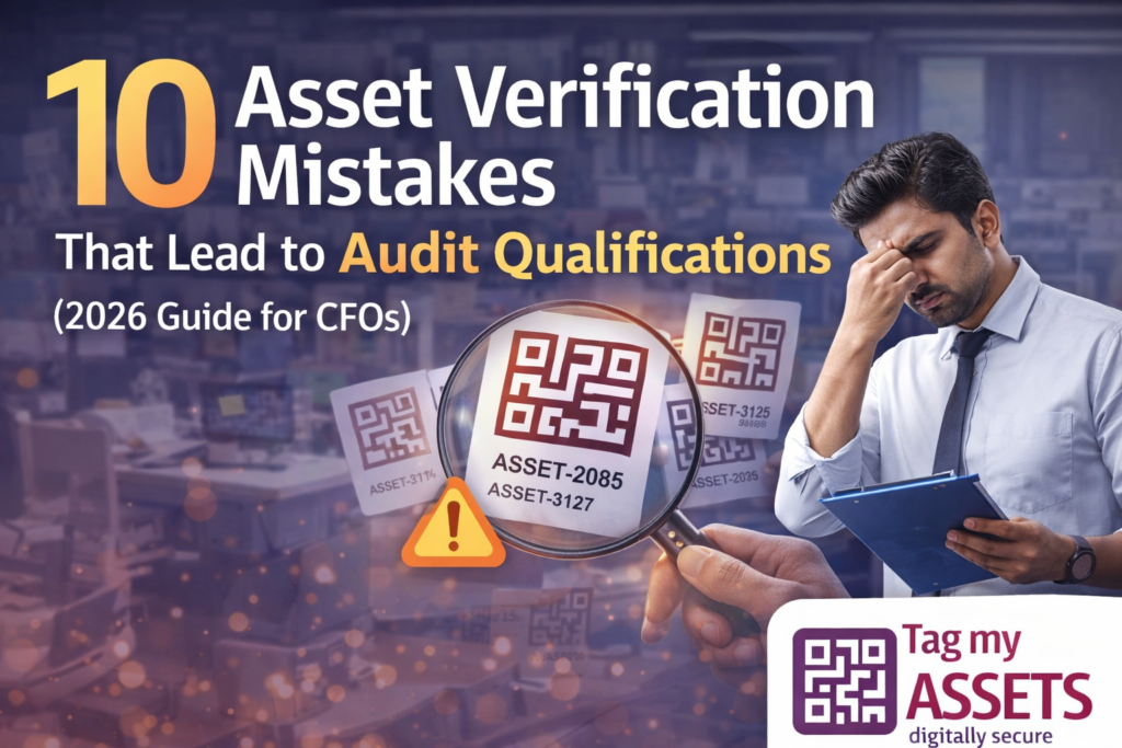 10 asset verification mistakes leading to audit qualifications with QR code asset tagging and audit inspection process