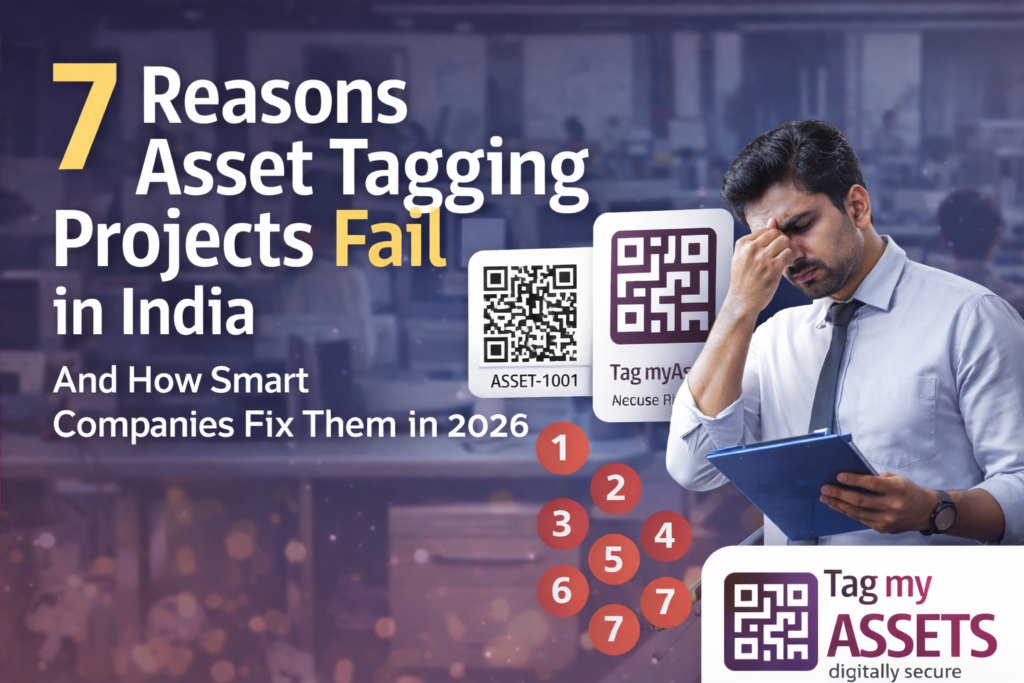 7 reasons asset tagging projects fail in India with QR code asset labels and TagMyAssets digital asset tracking system