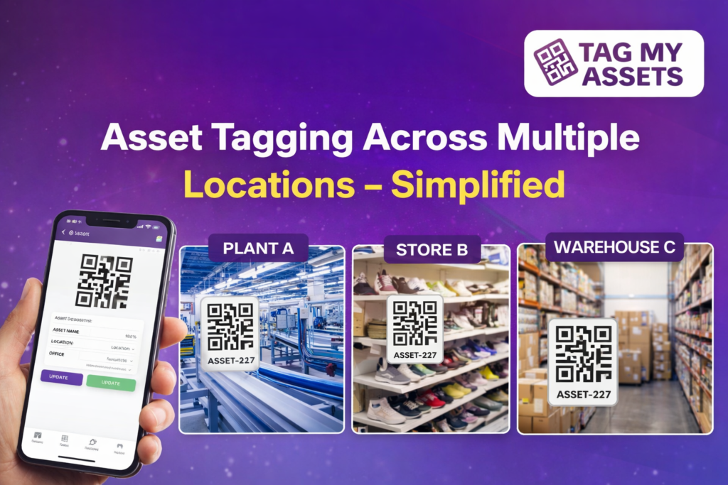 Asset tagging implementation plan for multi-location companies using QR and mobile app