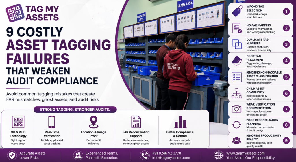 asset tagging failures during physical verification and audit compliance process