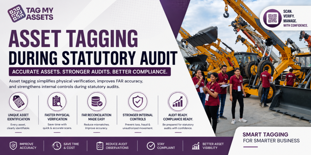 asset tagging during statutory audit and physical verification process in Indian companies
