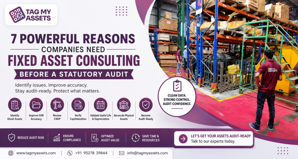 Fixed Asset Consulting Services helping companies improve FAR accuracy, CWIP verification, physical asset verification, capitalization review, and audit readiness before statutory audits.