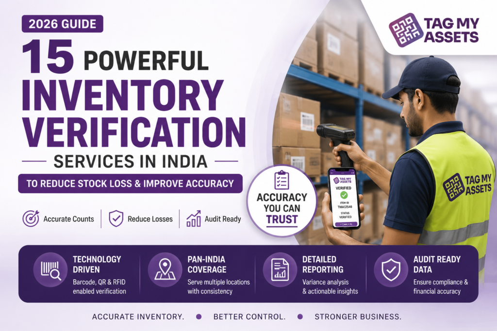 Inventory verification services in India using barcode and mobile scanning to improve stock accuracy and reduce inventory loss