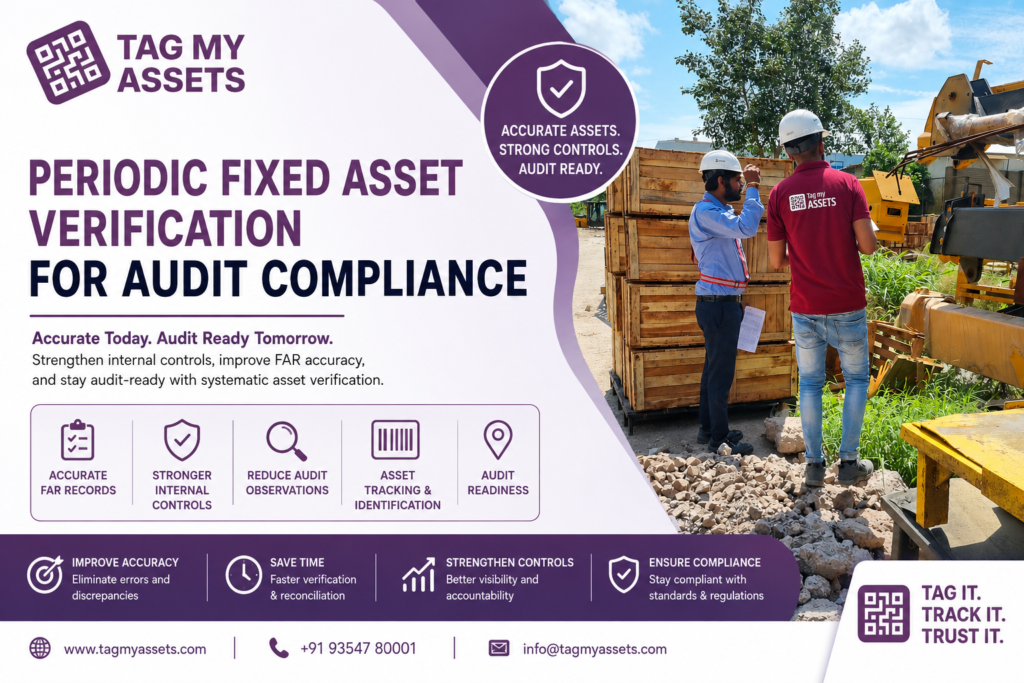 Periodic fixed asset verification for audit compliance helps companies improve FAR accuracy, strengthen internal financial controls, reduce audit observations, and maintain audit-ready fixed asset records across multiple locations.