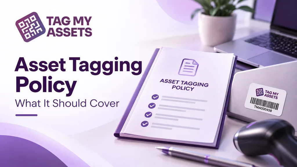 Asset tagging policy covering tag selection, verification, tagging rules and fixed asset register control